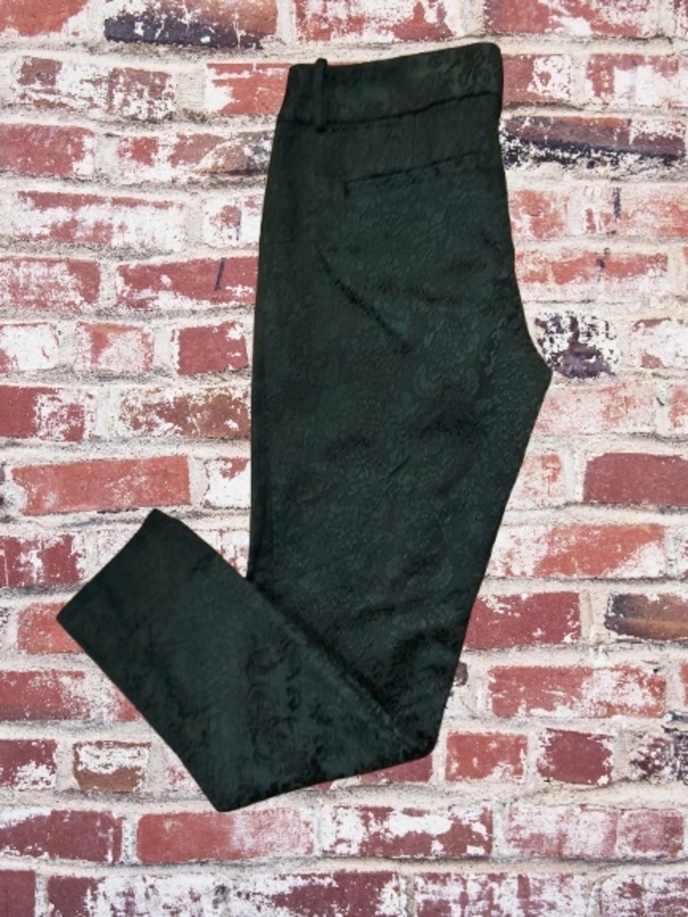 Mossimo Supply Co. Black Jacquard Ankle Pants
